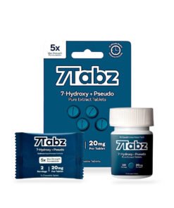 7Tabz 20mg 7-Hydroxy + Pseudo Unflavored Pure Extract Tablets