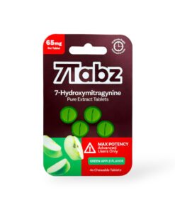 7Tabz 7-Hydroxymitragynine Max Potency Kratom Tablets Green Apple 65mg Per Tablet