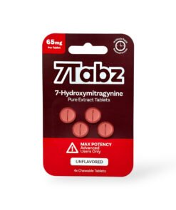 7Tabz 7-Hydroxymitragynine Max Potency Kratom Tablets Unflavored 65mg Per Tablet